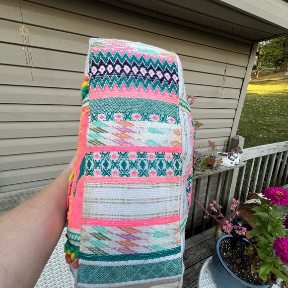 America & Beyond DAPHNE EMBELLISHED MULTI-COLORED HAND BEADED TOTE - Picture 7 of 14